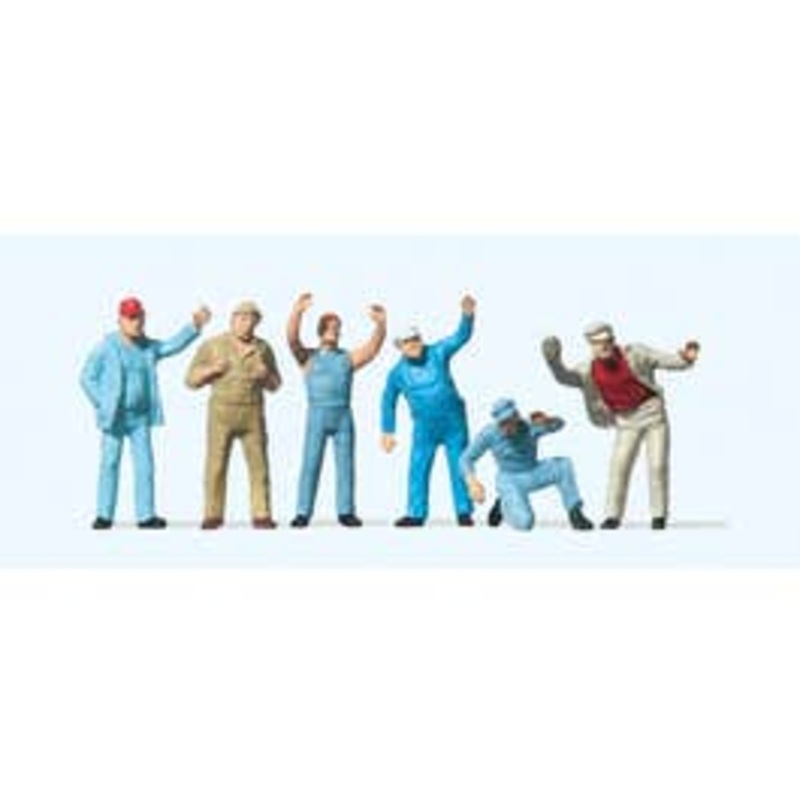 Preiser 14127  HO Standing Truckers 6 pcs