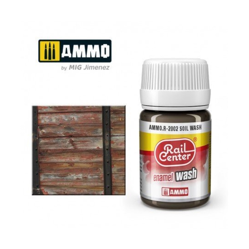 Rail Center Paint R-2002, Soil Wash, 35ml bottle, Enamel Paint