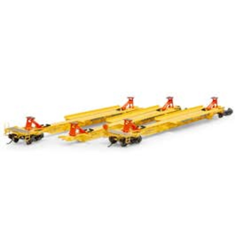 Athearn #15533 HO Primed for Grime 57 Trinity 3-Unit Spine Car – TTRX #360844