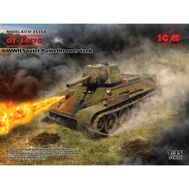 ICM – 1/35 OT-34/76 Soviet Flamethrower Tank