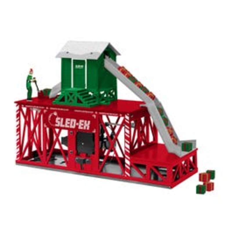 Lionel 2129080 O SledEx Christmas Present Chute Station Built up