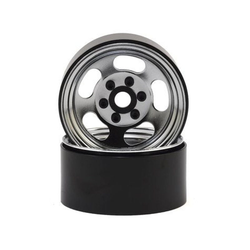 SSD – 1.9″ Steel Slot Beadlock Wheels (Chrome) (2pcs)