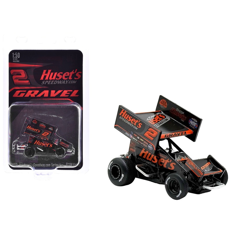 Winged Sprint Car #2 David Gravel “Huset’s Speedway” (2025) 1/50 Diecast Model Car by ACME