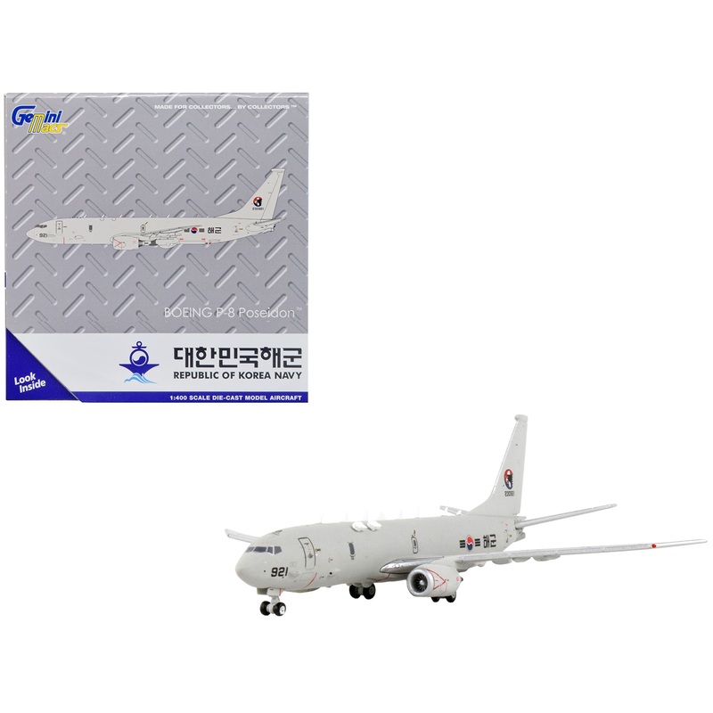 Boeing P-8A Poseidon Patrol Aircraft “Republic of Korea Navy” “Gemini Macs” Series 1/400 Diecast Model Airplane by GeminiJets