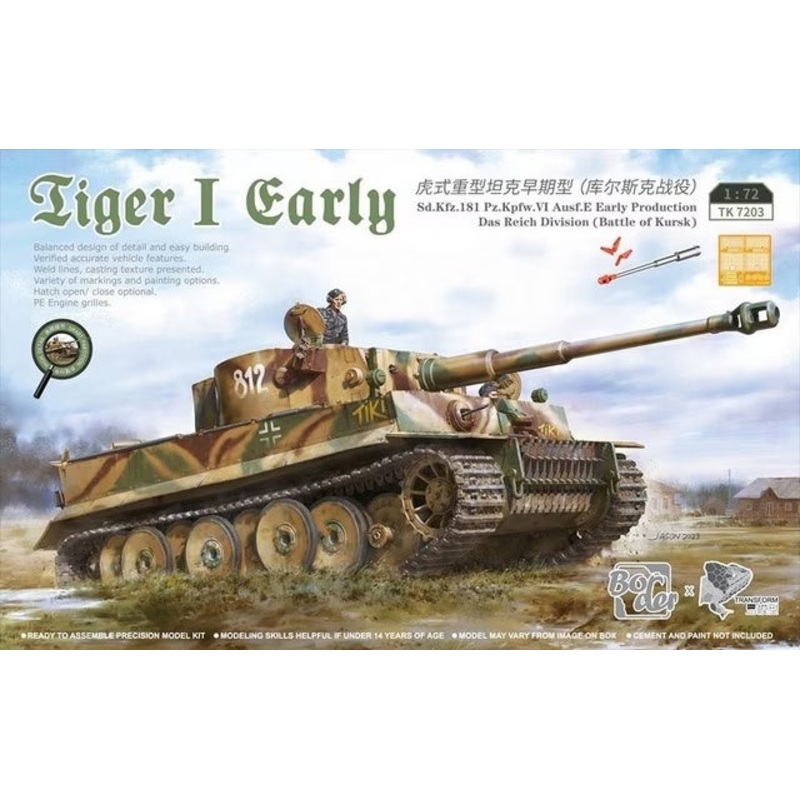 Border Model – 1/72 Tiger I Early of Das Reich (Kursk)