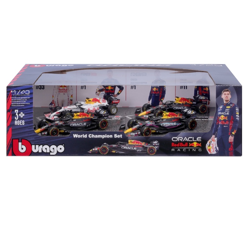 Burago – 1/43 Red Bull F1 World Champion Set (4 cars)