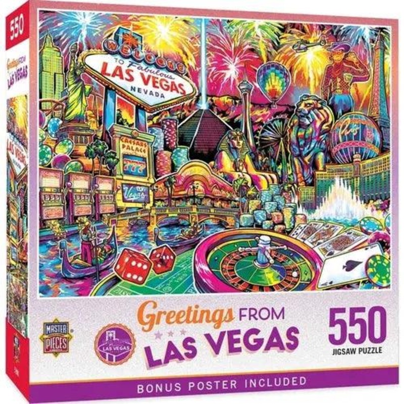 Greetings from LAS VEGAS 550 piece jigsaw puzzle