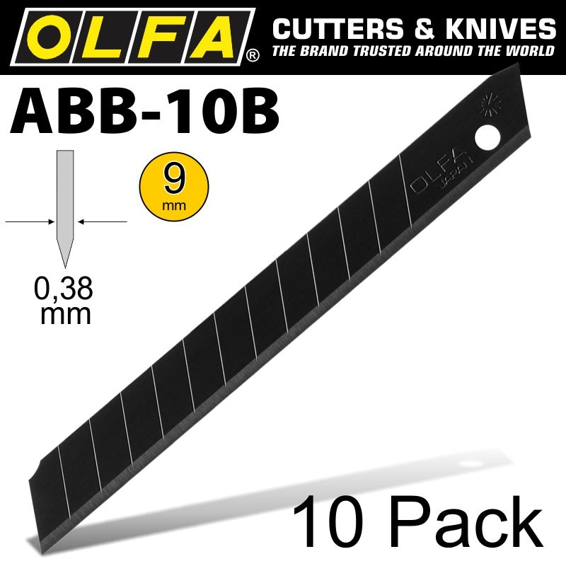Olfa – Excel Blades (Black) (10pk)
