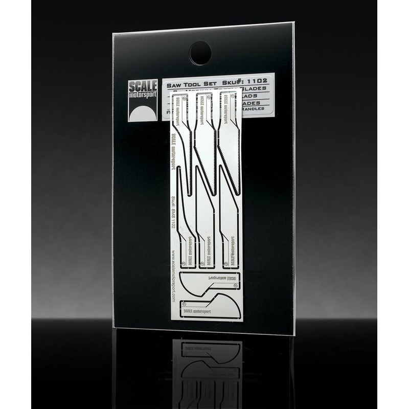 Scale Motorsport – Photoetch Saw Tool Set – 3 Different Style Saw Blades 8pcs (1102)