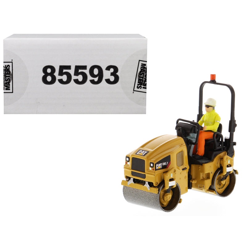 CAT Caterpillar CB-2.7 Utility Compactor with Operator “High Line Series” 1/50 Diecast Model by Diecast Masters