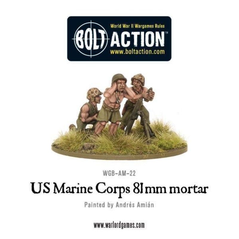Warlord – Bolt Action: USMC 81mm Mortar (Metal)