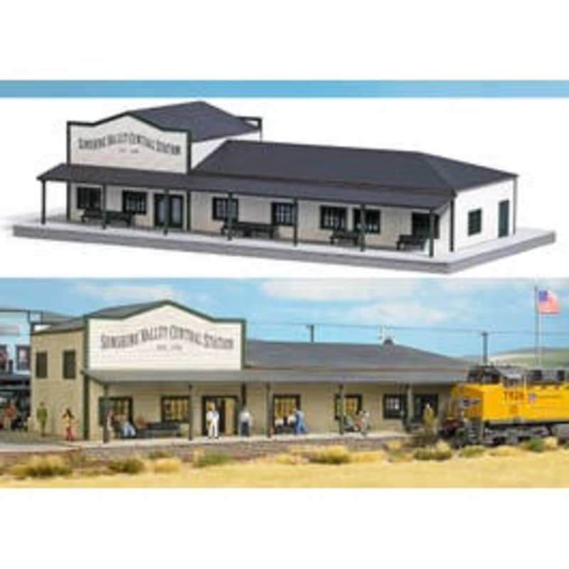 Busch 9721  HO US Train Station kit