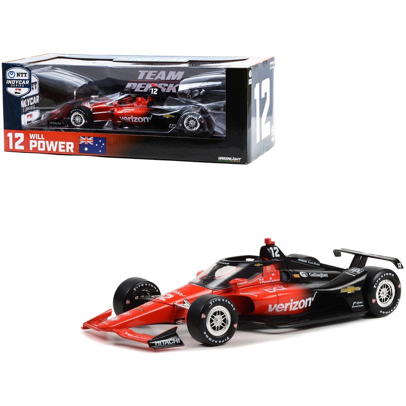 Dallara IndyCar #12 Will Power “Verizon” Team Penske “NTT IndyCar Series” (2023) 1/18 Diecast Model Car by Greenlight
