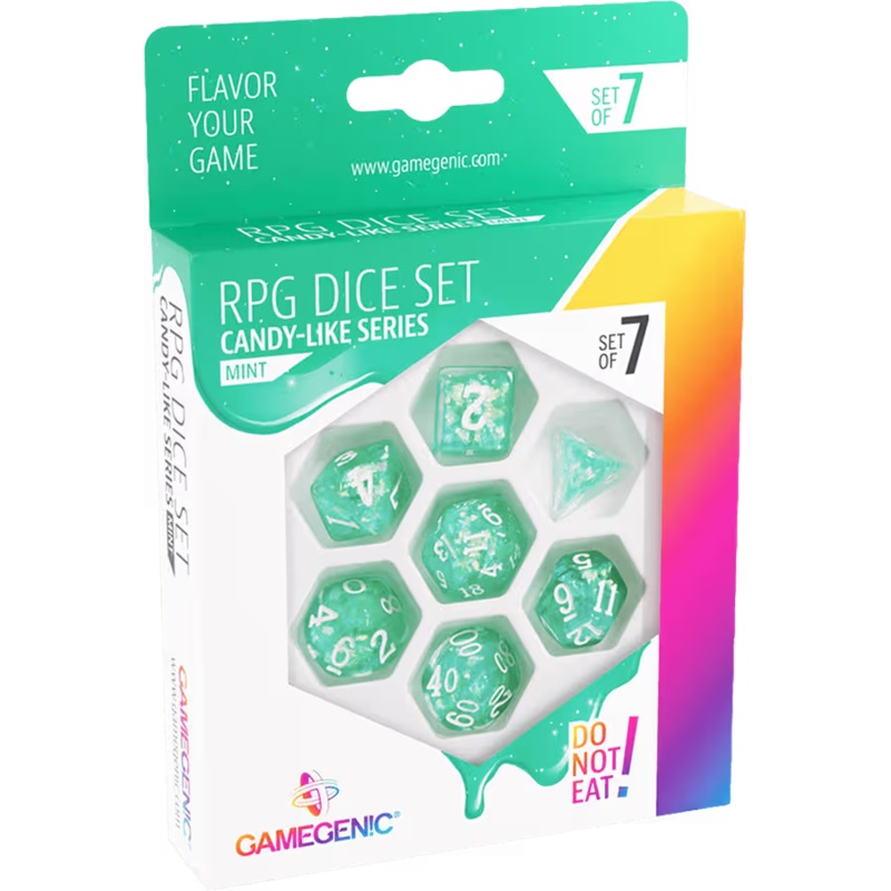 GameGenic – RPG Dice Set – Candy-like Series – Mint