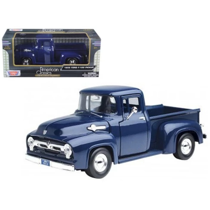 Motor Max – 1/24 Ford F-100 Pickup 1956 (Dark Blue)