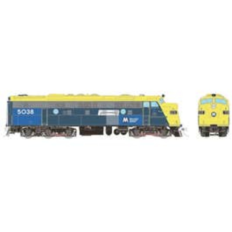 Rapido 14570 HO EMD FL9 (DC/DCC/Sound): Metro North – Blue & Yellow Patch: #5038