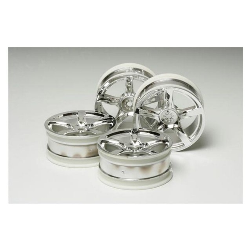 Tamiya – 5 Spoke Plated Wheel (4)