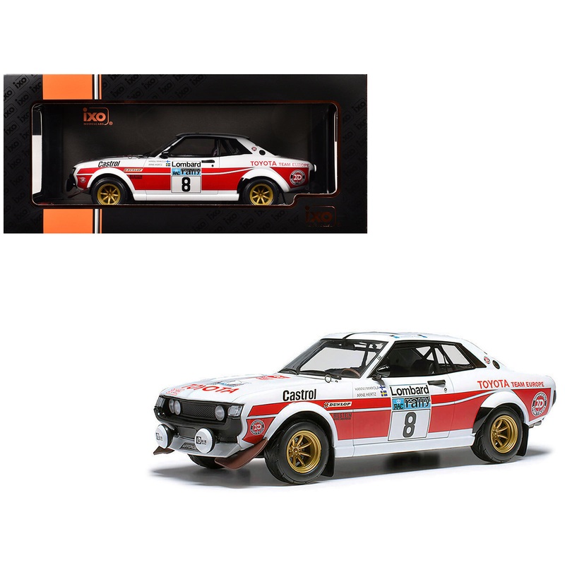 Toyota Celica 2000 GT (RA21) #8 Hannu Mikkola – Arne Hertz 2nd Place “RAC Rally” (1977) 1/18 Diecast Model Car by IXO Models