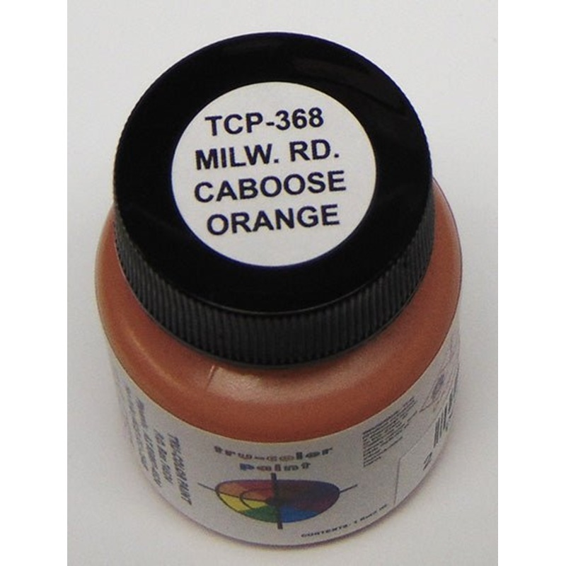 Tru Color TCP-368 Milwaukee Road, MILW, Caboose Orange Paint 1 ounce
