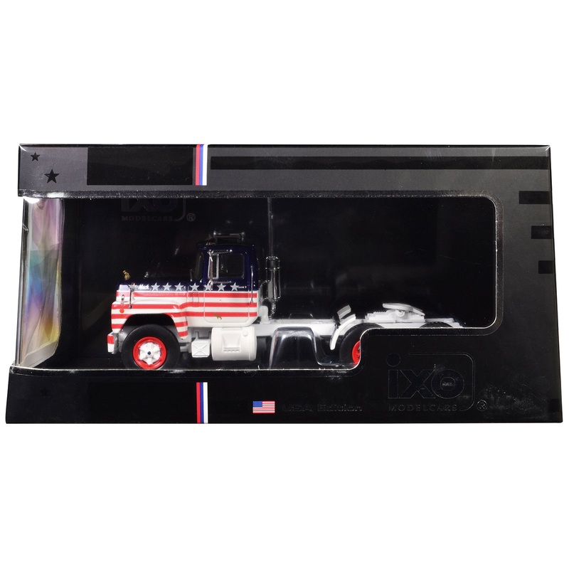 1966 Mack R Series Truck Tractor American Flag Livery 1/43 Diecast Model by IXO Models