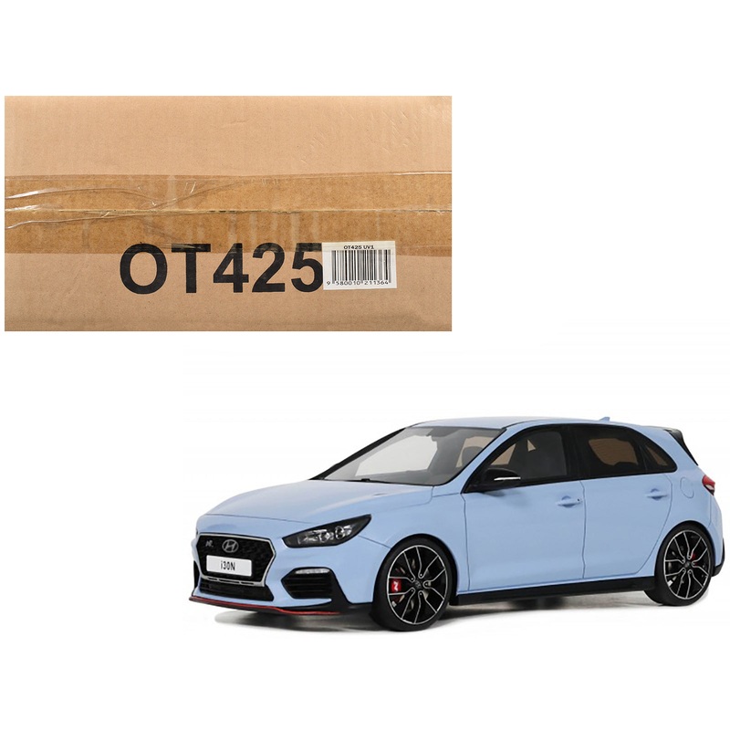 2017 Hyundai I30 N Light Blue Limited Edition to 2500 pieces Worldwide 1/18 Model Car by Otto Mobile