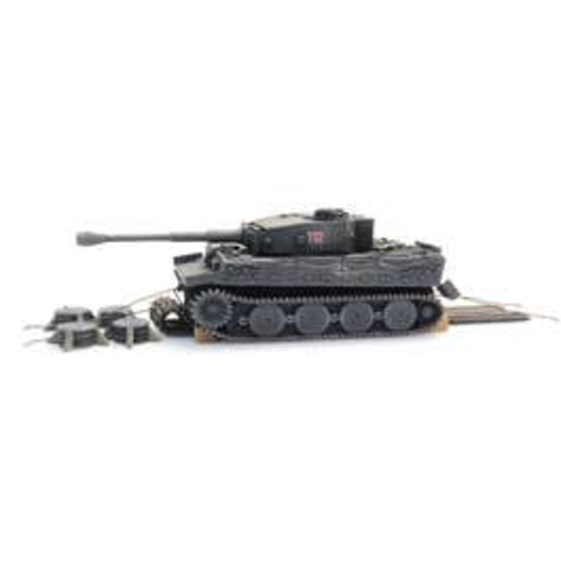 Artitec 6870401  HO Tiger I tank grey railway transport