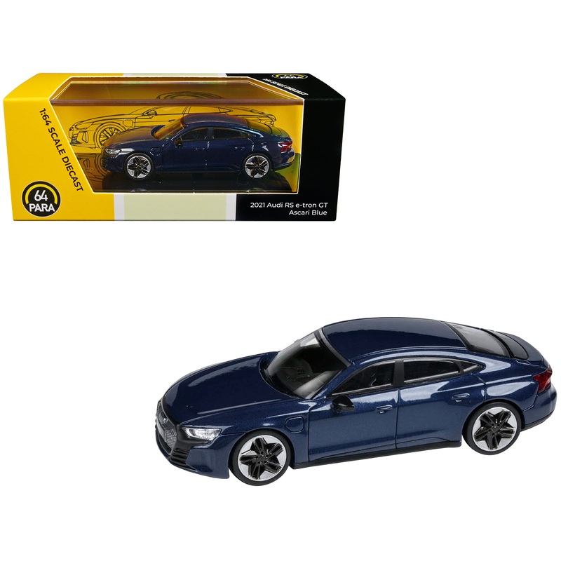 Audi E-tron GT RS Ascari Blue Metallic 1/64 Diecast Model Car by Paragon Models