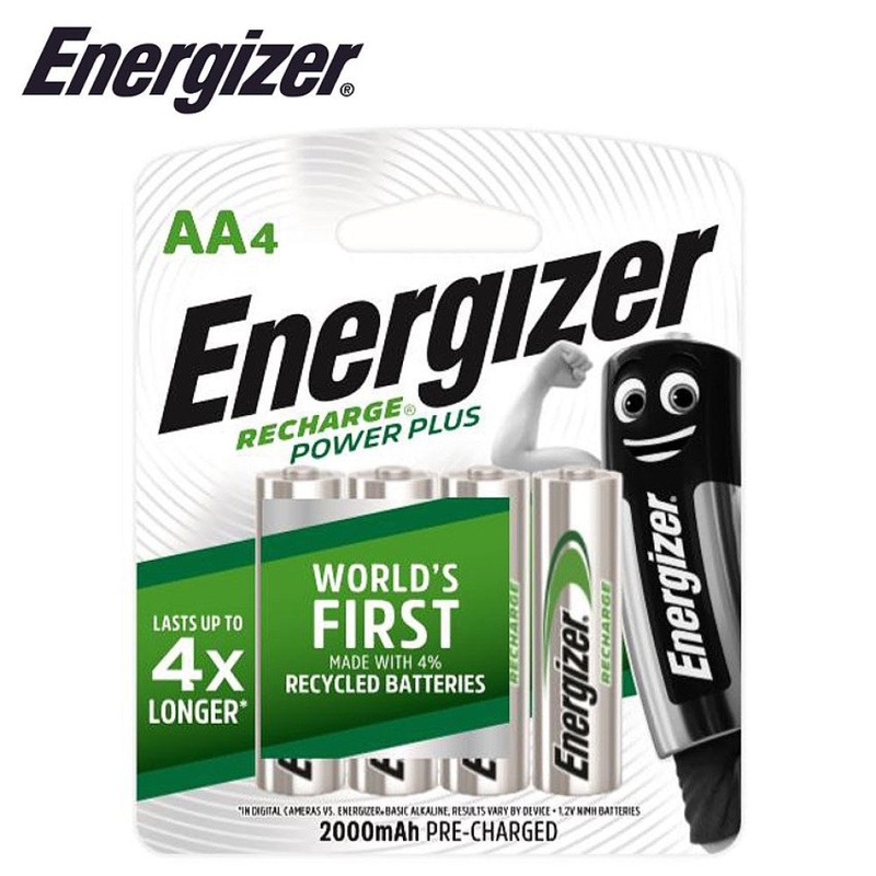 Energizer – 2000mAh AA – 4 Pack Rechargeable