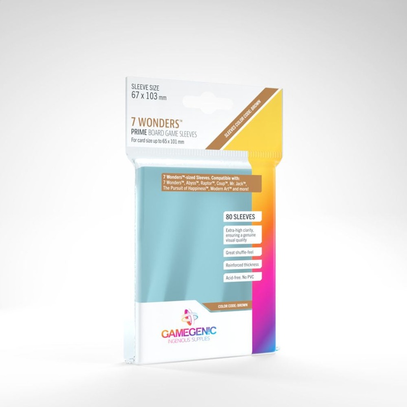 GameGenic – PRIME Sleeves: 67 x 103mm (7 Wonders)