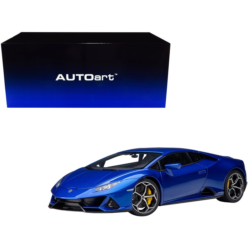 Lamborghini Huracan EVO Blu Nethuns Blue 1/18 Model Car by Autoart
