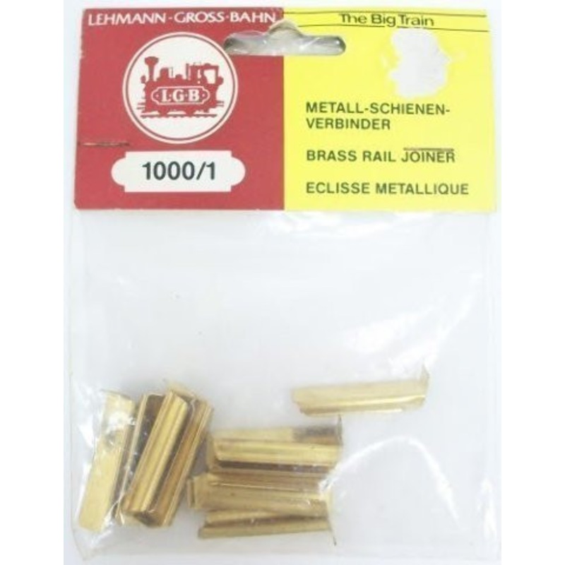 LGB  10001 G Scale Rail Joiners Metal – pkg(10)