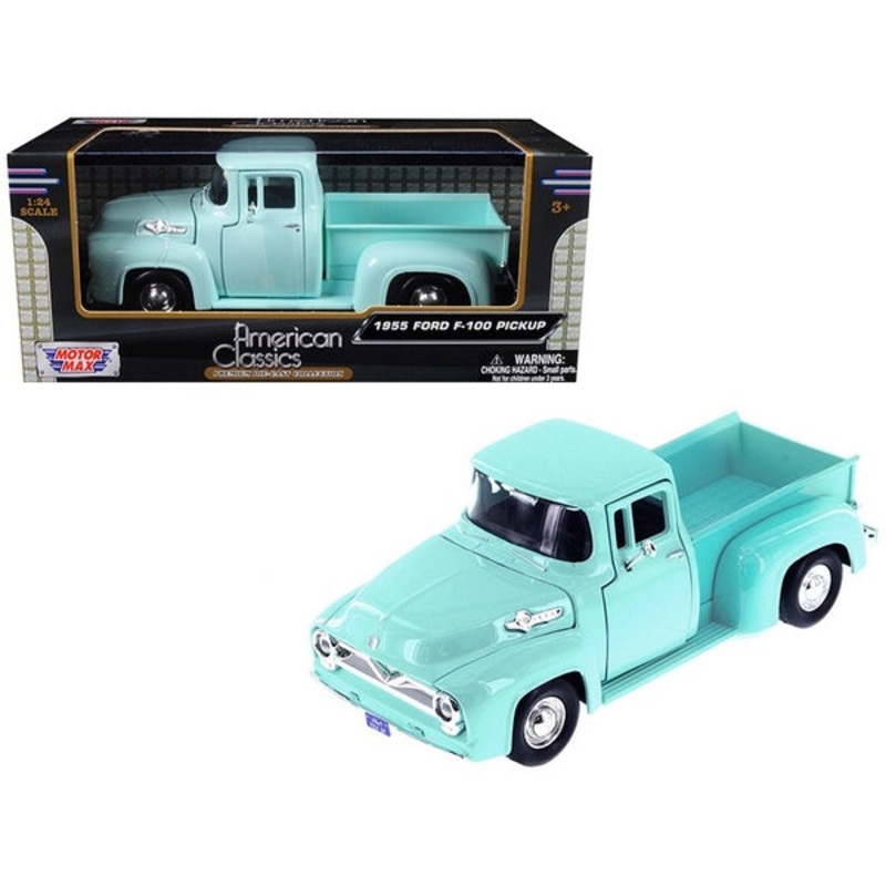 Motor Max – 1/24 Ford Pickup F100 1955 (Light Green)