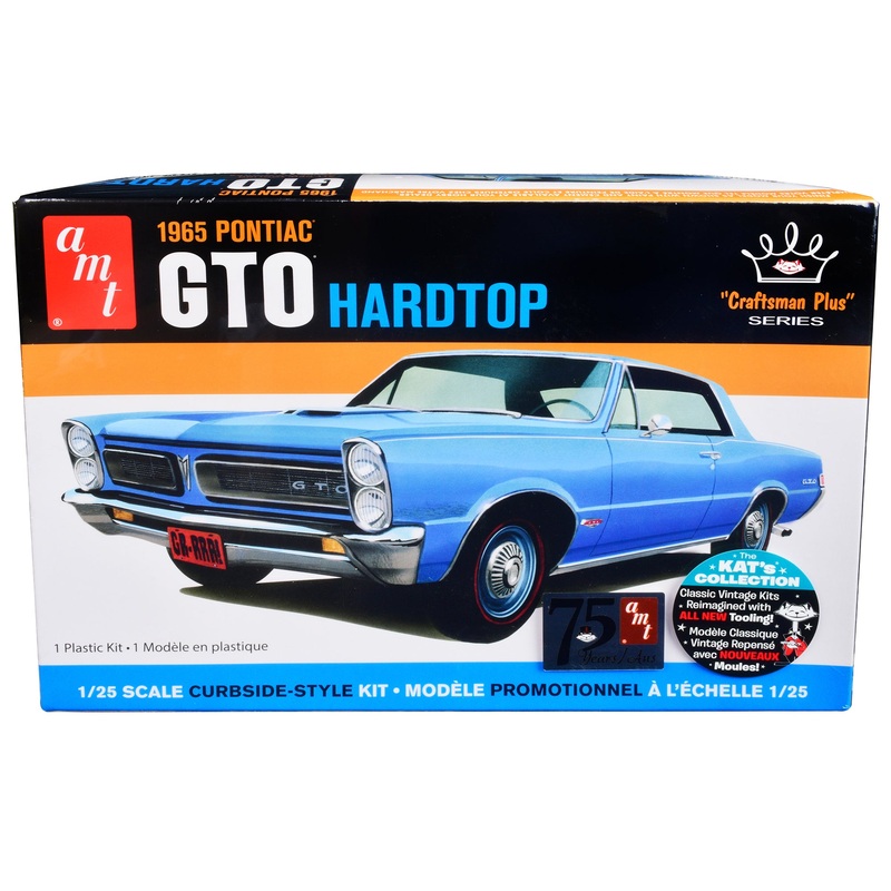 Skill 2 Model Kit 1965 Pontiac GTO Hardtop “Craftsman Plus” Series 1/25 Scale Model by AMT