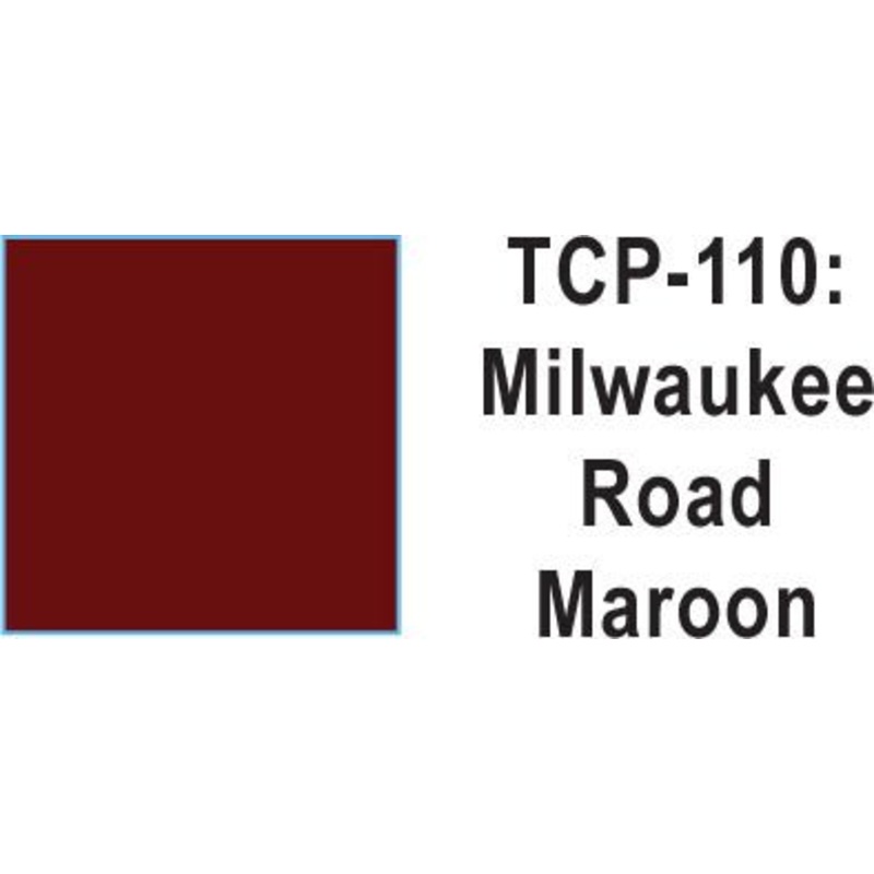 Tru Color TCP-110 Milwaukee Road Maroon Paint 1 ounce