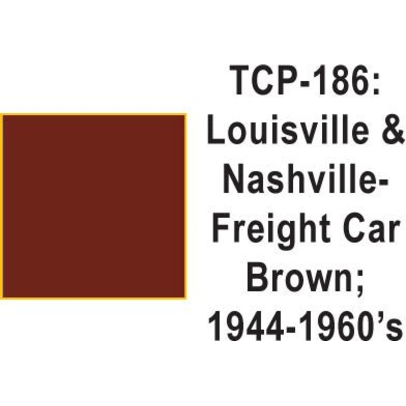 Tru Color TCP-186 Louisville and Nashville 1944-60s Freight Car Brown Paint 1 ounce