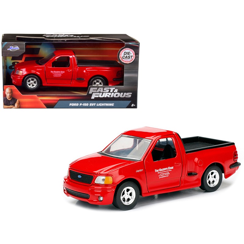 Brian’s 1999 Ford F-150 SVT Lightning Pickup Truck Red “Fast & Furious” Movie 1/32 Diecast Model Car by Jada
