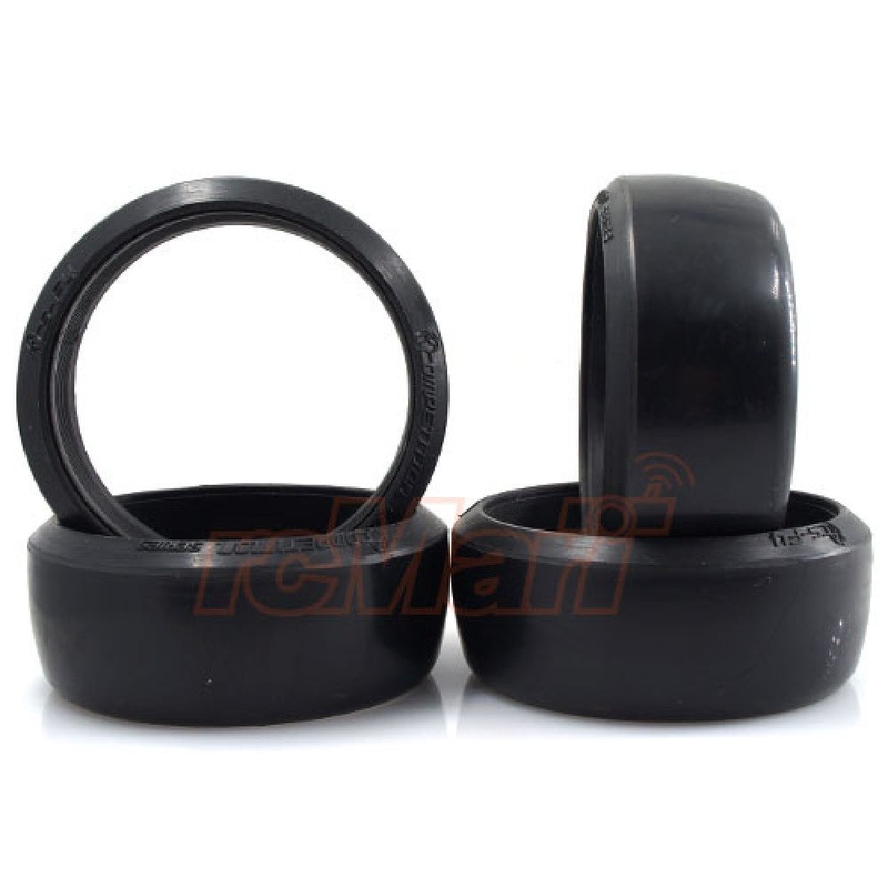 DS Racing – Competition Series CS F4 Medium Soft Tire for 1/10 Drift (4 pcs)