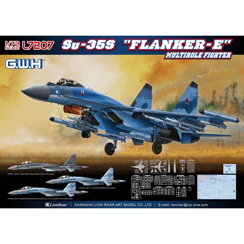Great Wall Hobby – 1/72 Su-35S “Flanker E” Multirole Fighter