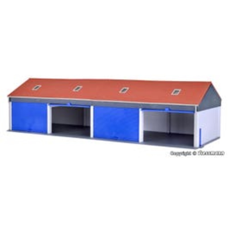 Kibri 38136  HO Garage for 4 trucks kit