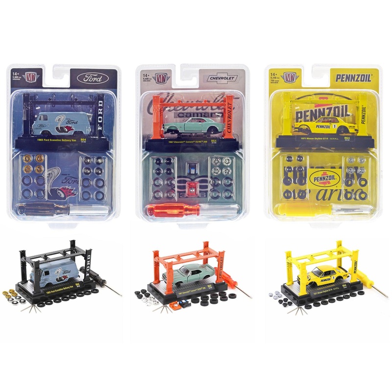 Model Kit 3 piece Car Set Release 64 Limited Edition to 9600 pieces Worldwide 1/64 Diecast Model Cars by M2 Machines