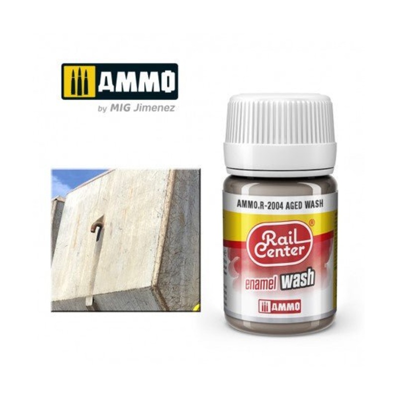 Rail Center Paint R-2004, Aged Wash, 35ml bottle, Enamel Paint