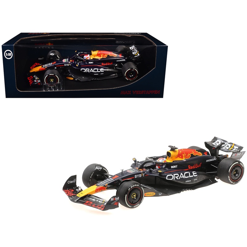 Red Bull Racing RB20 #1 Max Verstappen “Oracle” Winner F1 Formula One “Bahrain GP” (2024) with Driver Limited Edition to 580 pieces Worldwide 1/18 Diecast Model Car by Minichamps