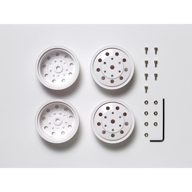 Tamiya – Rear Wheels (22mm Width) White (2 pcs)