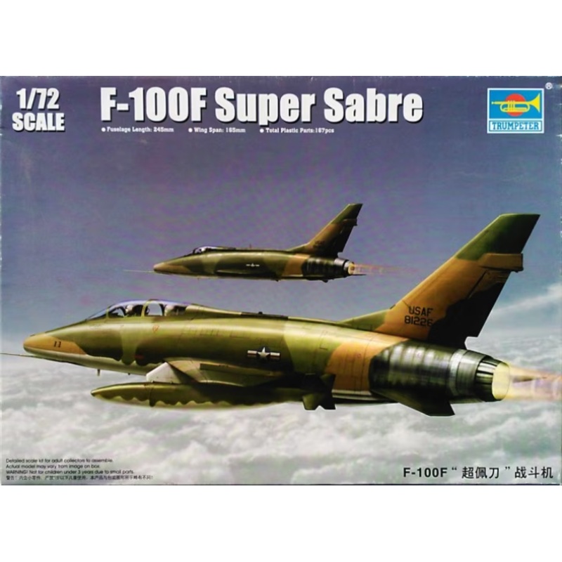 Trumpeter – 1/72 F-100F Super Sabre