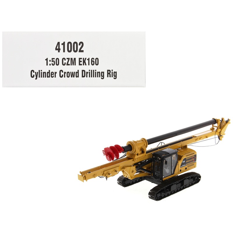 CZM EK160 Cylinder Crowd Drilling Rig Yellow “High Line” Series 1/50 Diecast Model by Diecast Masters