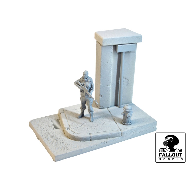 Fallout Models – 1/24 Modern Street Corner