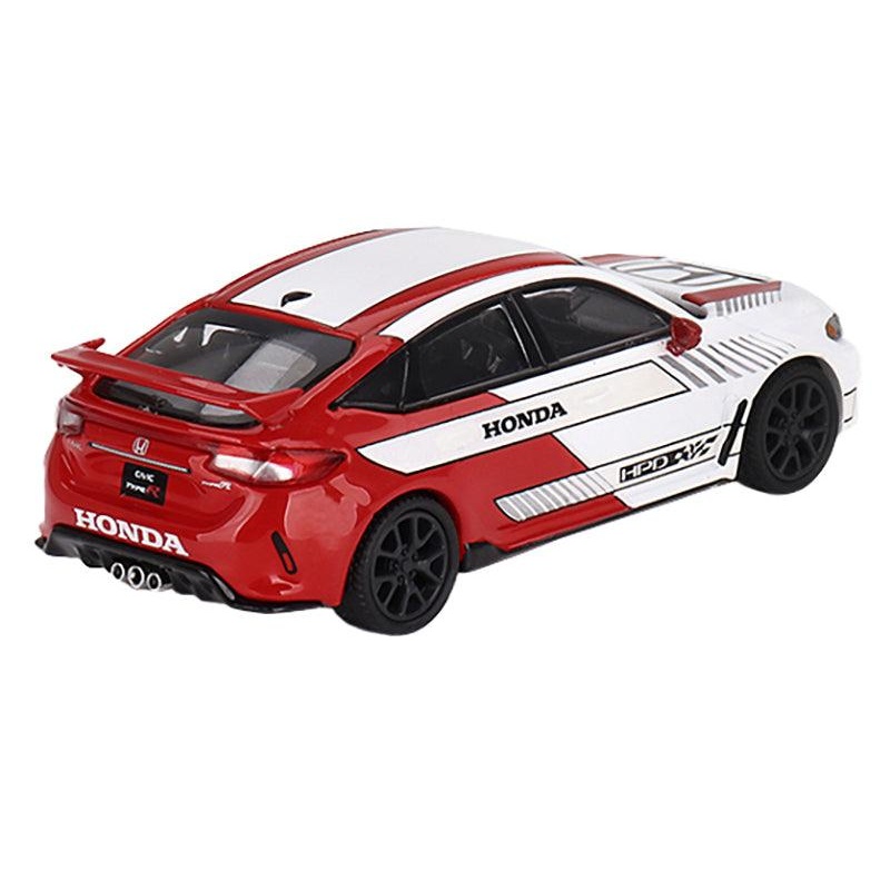 Honda Civic Type R White and Red “2023 Pace Car” Limited Edition to 3000 pieces Worldwide 1/64 Diecast Model Car by Mini GT