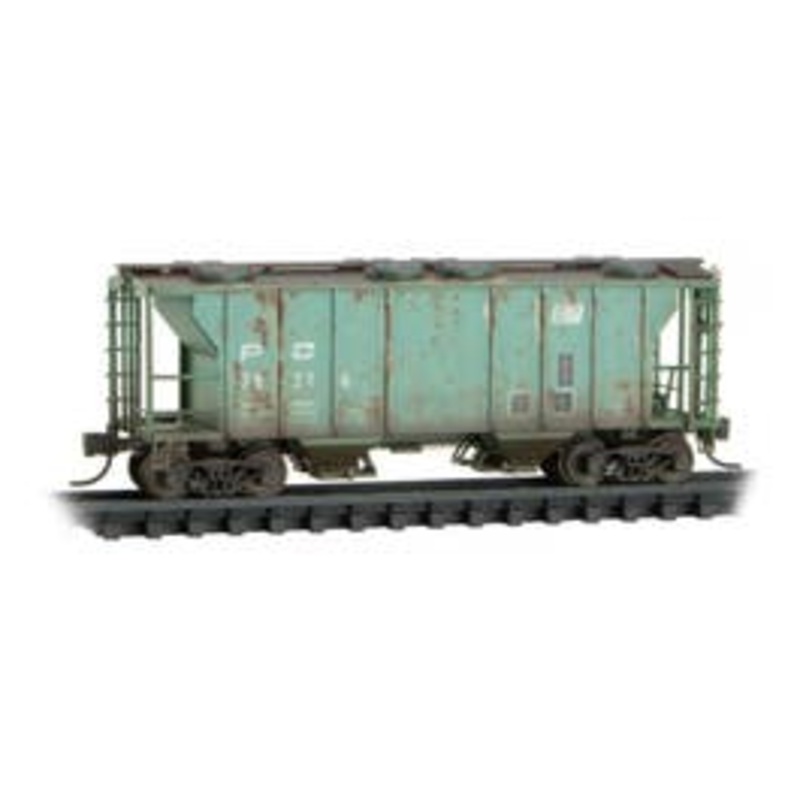 Micro Trains 09544100 N Scale Penn Central  weathered Hopper Rd# 74216