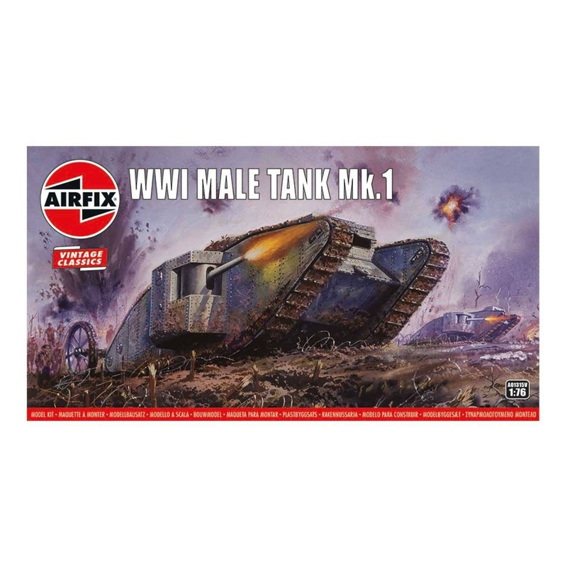 Airfix – 1/76 WWI “Male” Tank