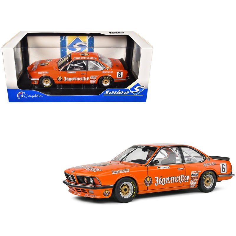BMW 635 CSI (E24) #6 Hans-Joachim Stuck “Jagermeister” “European Touring Car Championship” (1984) “Competition” Series 1/18 Diecast Model Car by Solido